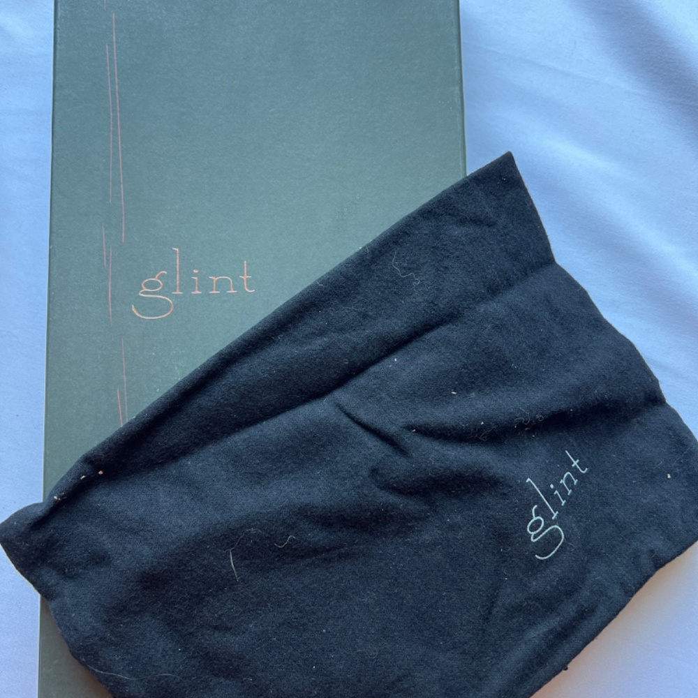 Nib Glint “Kailey” Chocolate Peep Toe Pump - image 8